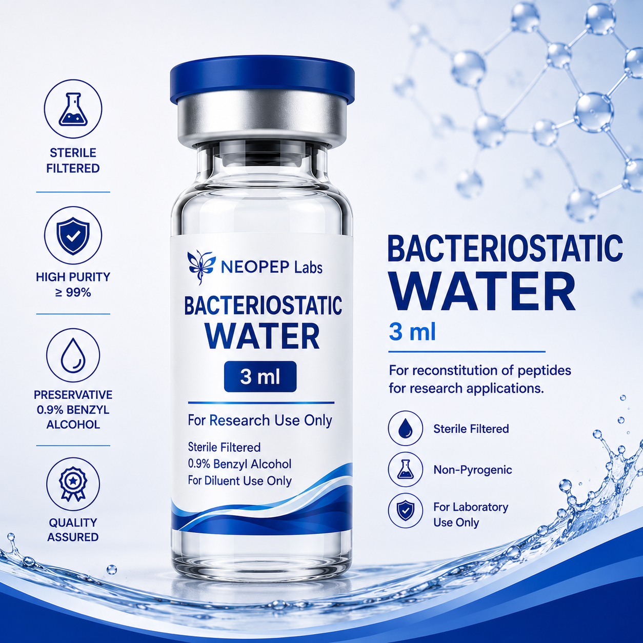 Bacteriostatic Water 3ml